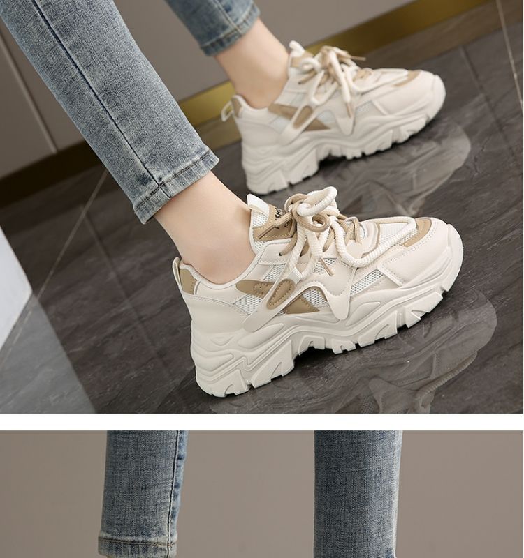 Chaussures de papa pour femmes, nouvelles chaussures à plateforme, chaussures de sport décontractées, chaussures d'étudiant polyvalentes, chaussures à semelles souples, chaussures de voyage antidérapantes_voghion.com