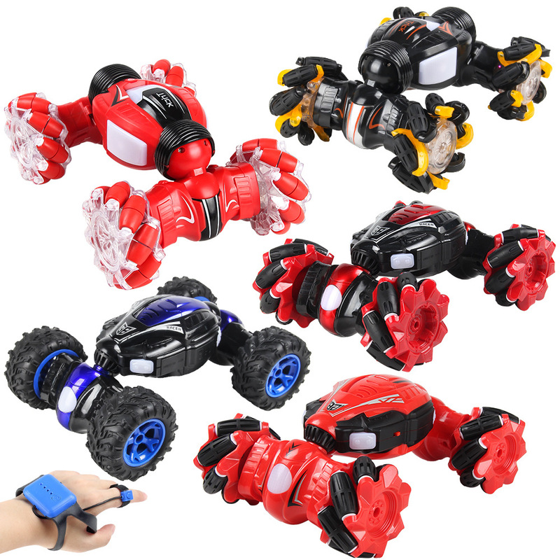Amazon children's 2.4G remote control twist car toy boy electric gesture induction four-wheel drive stunt high-speed drift