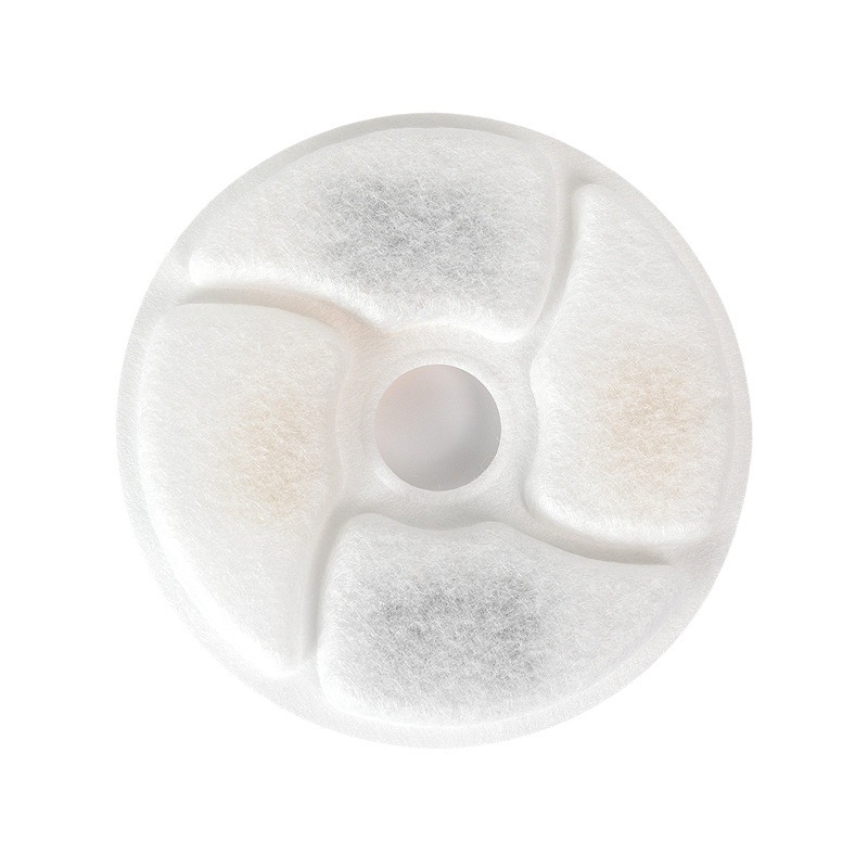 Amazon en stock al por mayor dispensador de agua para mascotas filtro núcleo gato dispensador de agua purificación de agua Filtro de circulación de Algodón