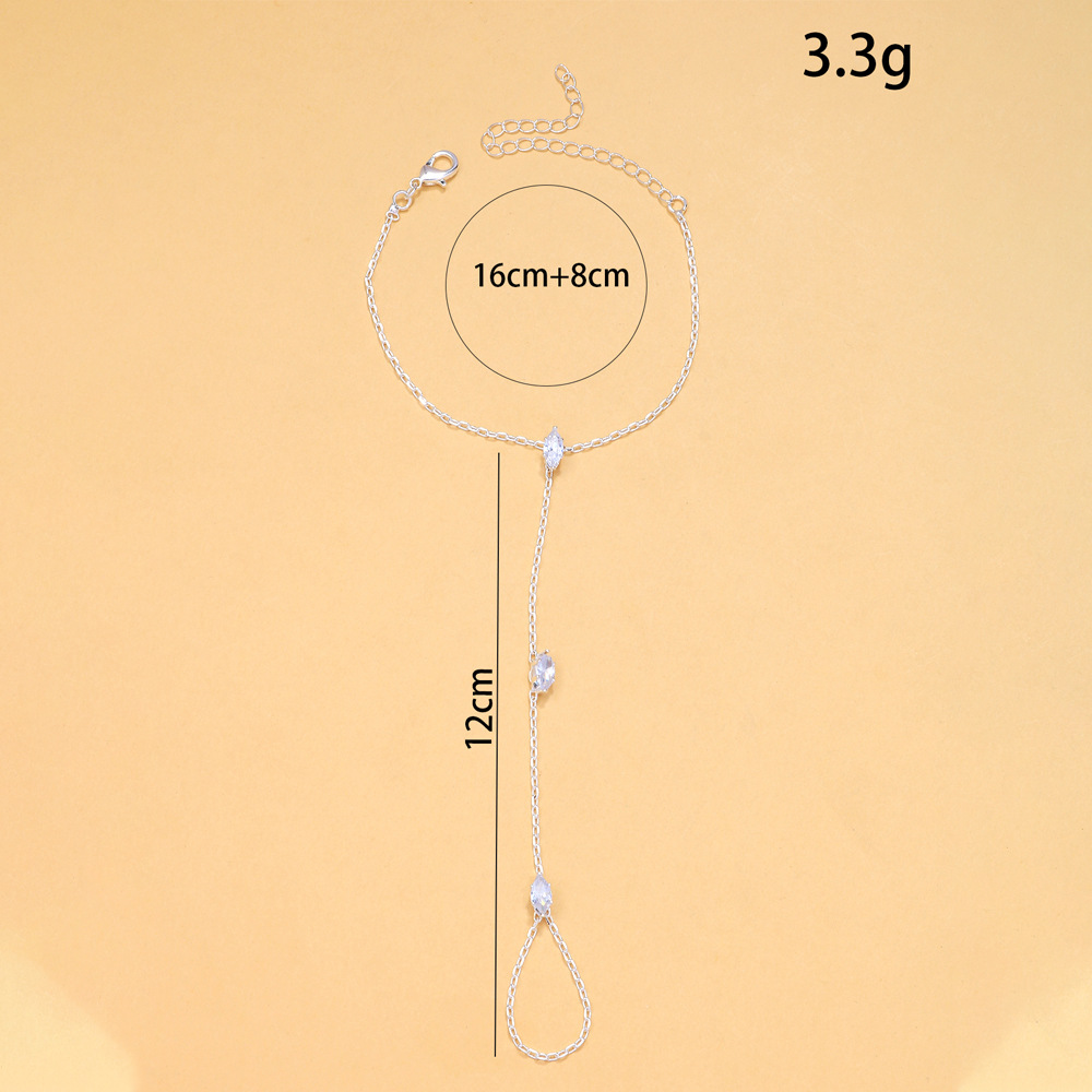 6g Weight Copper Pendant Material Wholesale Jewelry Simple Style Geometric Copper Cable Chain Bracelets