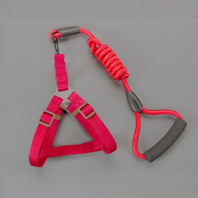 2 피스 세트-빨간색 긴 로프 (가슴 뒤 + 3 m 로프)