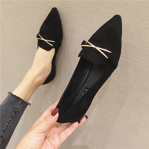 2020 Spring New Fashion Matchable Clogs Women Slippers Soft Sole Flat Pointed Toe Single Shoes Fairy Shoes