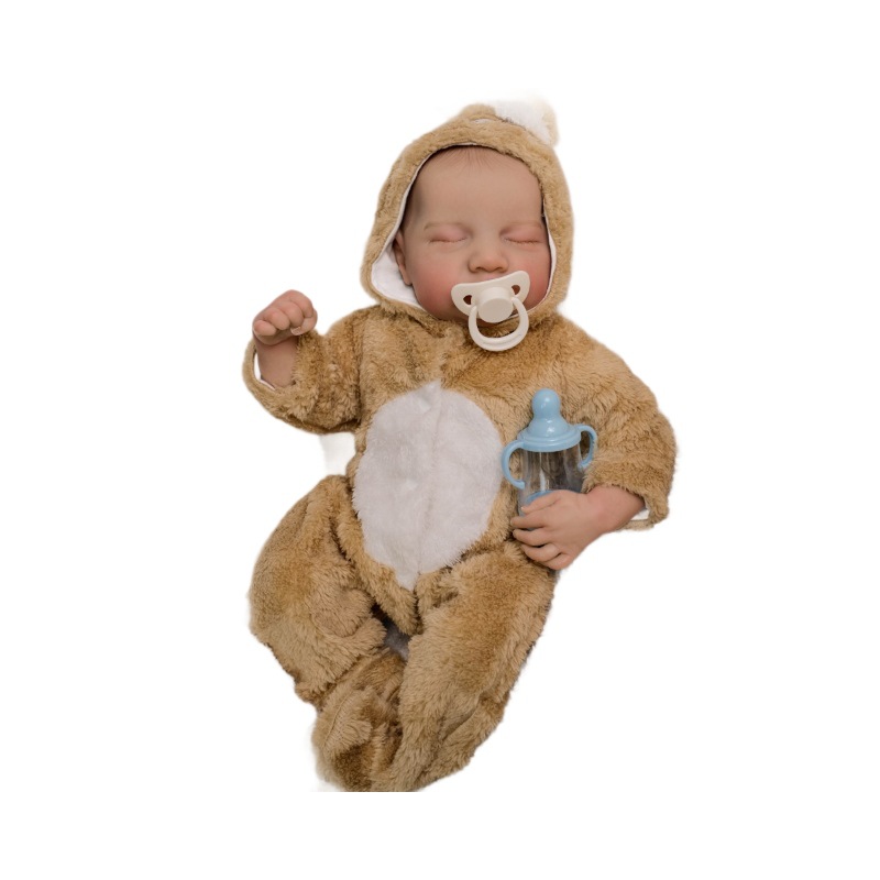 19 pulgadas renacer simulación de peluche muñeca Levi comercio electrónico transfronterizo suministro de mar azul una pieza de venta