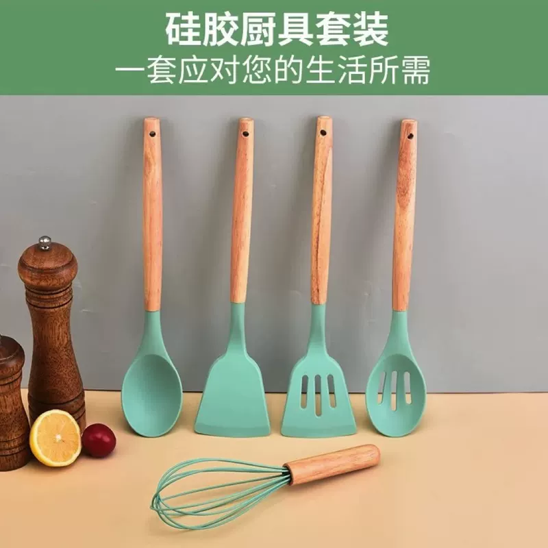 (Cross-border trading), silicone kitchenware, set, storage system, 12 pieces