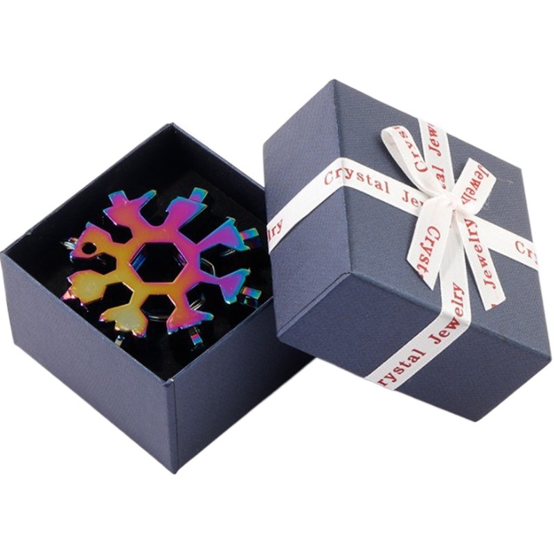 Multifuncional Octagonal de acero de alto carbono Universal herramienta portátil al aire libre pequeña llave tablero multiusos llave de copo de nieve hexagonal