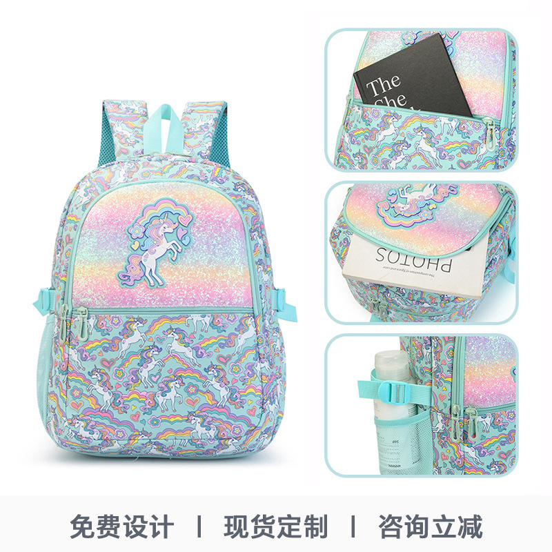 Smiggle Three-Piece Set of Kidsren's Schoolbags for Primary and Secondary School Students, Men and Women, Large-Capacity Outdoor Leisure Backpacks