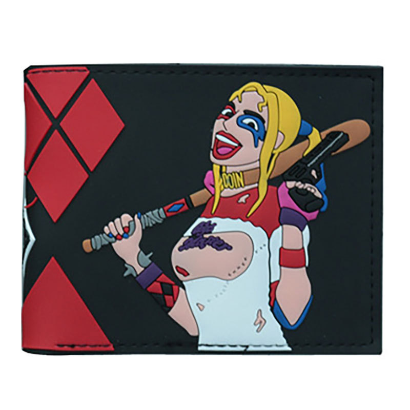Black Jack Knight billetera corta de dos veces Héroe de dibujos animados estudiante monedero