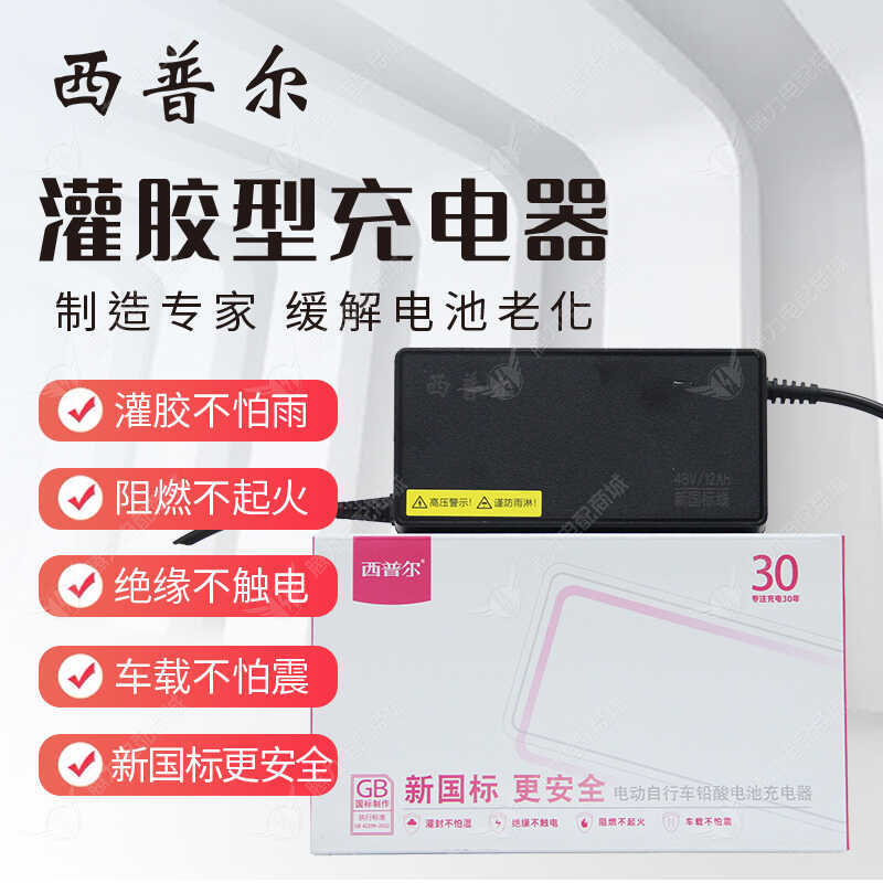 西普尔灌胶充电器充满自停温控保护智能防过充防过流防反接防过压