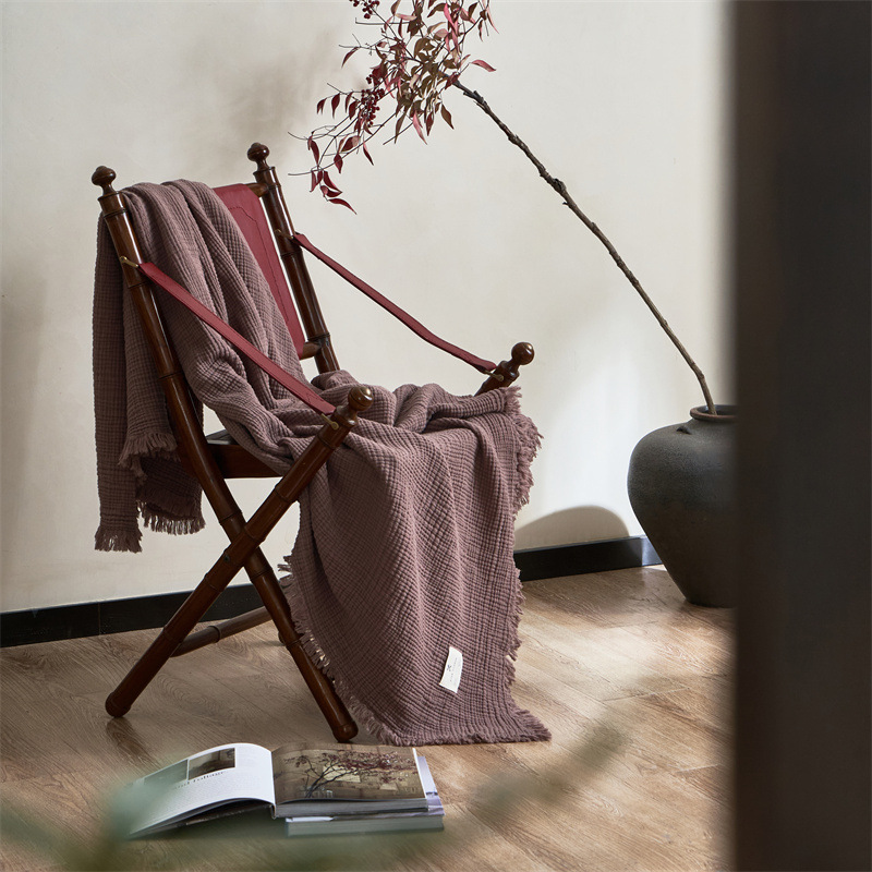 Sofa Blanket Advanced Sense Cotton Blanket Office Nap Blanket Air-conditioning Blanket Lunch Break Blanket First Class Aviation Blanket