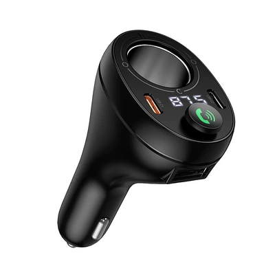 E88 Star 35W siqaret alışqanı Bluetooth 5.4 FM ötürücü, Type-C portlu