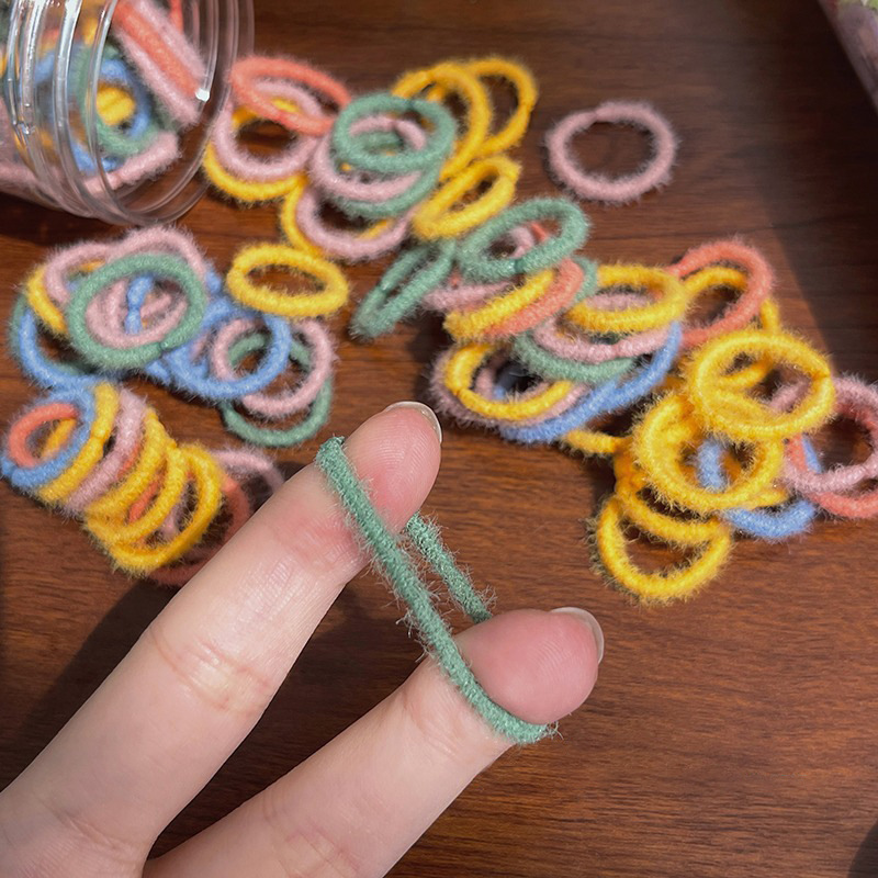 La banda de goma enlatada para niños no duele el pelo del bebé de las niñas lazo de pelo banda de pelo elástico cuerda de pelo pequeño tamaño banda de goma accesorios para el cabello