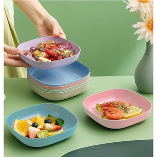 Japanese-style Table Garbage Dish Bone Spitting Dish Household Bone Dish Bone Dish Creative Plastic Dish Small Dish with Base