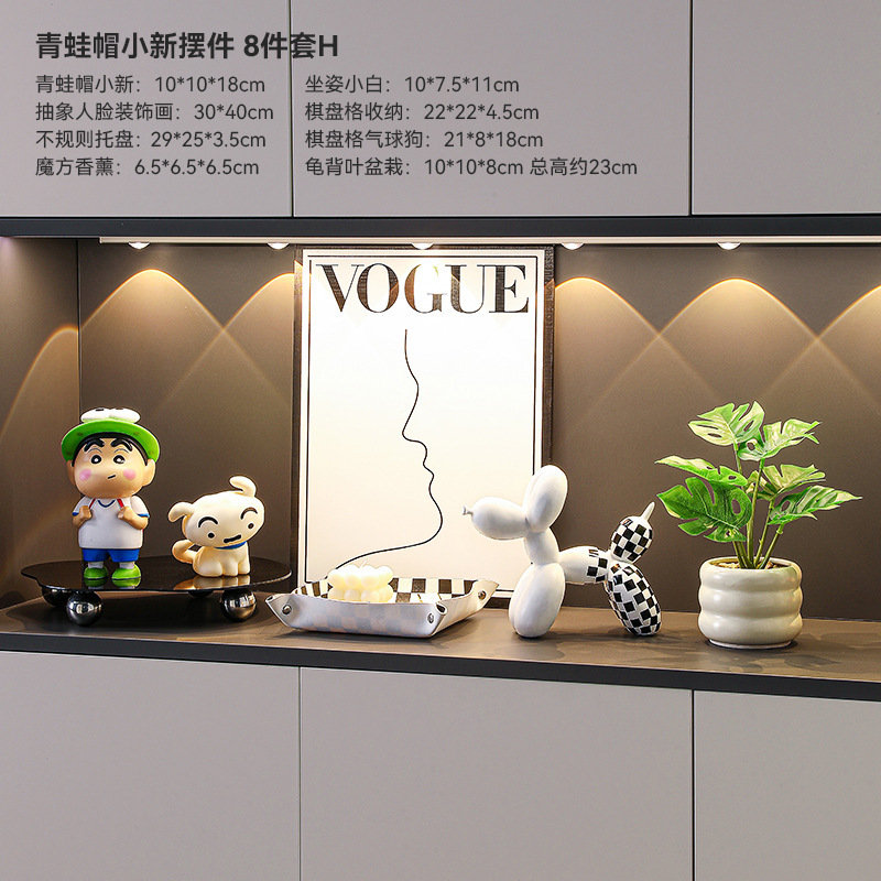 爆款蜡笔小新摆件入户电视柜装饰品客厅桌面摆台礼物玄关房间卧室|undefined