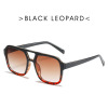 Square retro sunglasses suitable for men and women, marine glasses, Korean style, internet celebrity