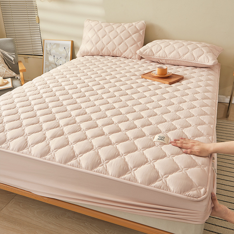 2025 nueva sábana acolchada antibacteriana de fibra de soja de algodón crudo de clase A para madres y bebés