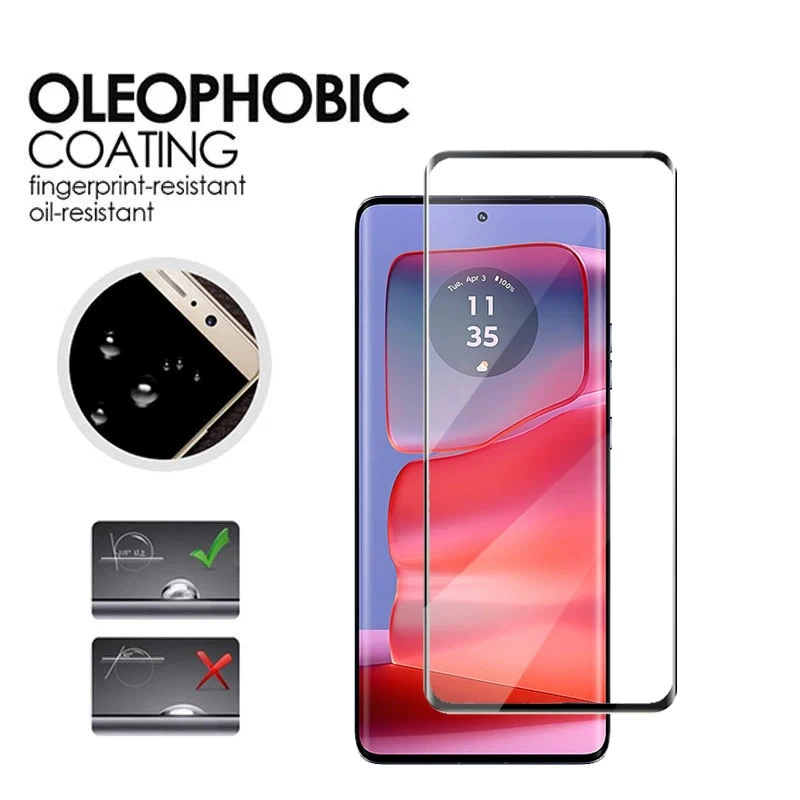 Защитное стекло/гидрогелевая пленка для телефона Moto Edge 2025 / Moto50 Ultra / 50 Pro, боковой клей, пленка для объектива 40