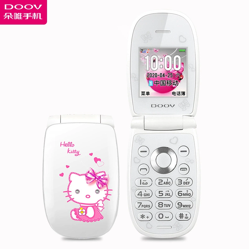 Hello Kitty, складной мобильный телефон с мультиком для учеников начальной школы, функция геолокации