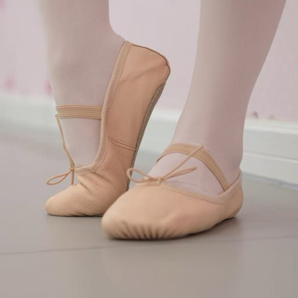 Adult and Children's Dance Shoes, Ballet Shoes, Practice Shoes, Genuine Leather Ballet Shoes, Dance Shoes, Soft-Soled Shoes