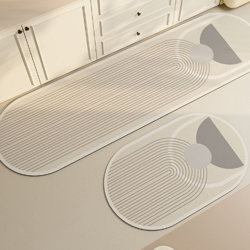 Lodo de diatomaceas ligero lujoso alfombra de puerta simple 14