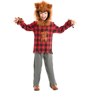 Halloween foreign trade children's clothing children's werewolf animal costume boys performance clothing girls COS big Gray Wolf and Little Red Riding Hood