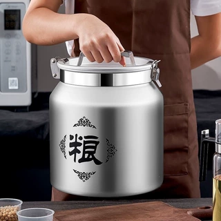 储粮桶密封桶食品级封闭不锈钢米桶米桶家用防虫防潮宠物粮米缸
