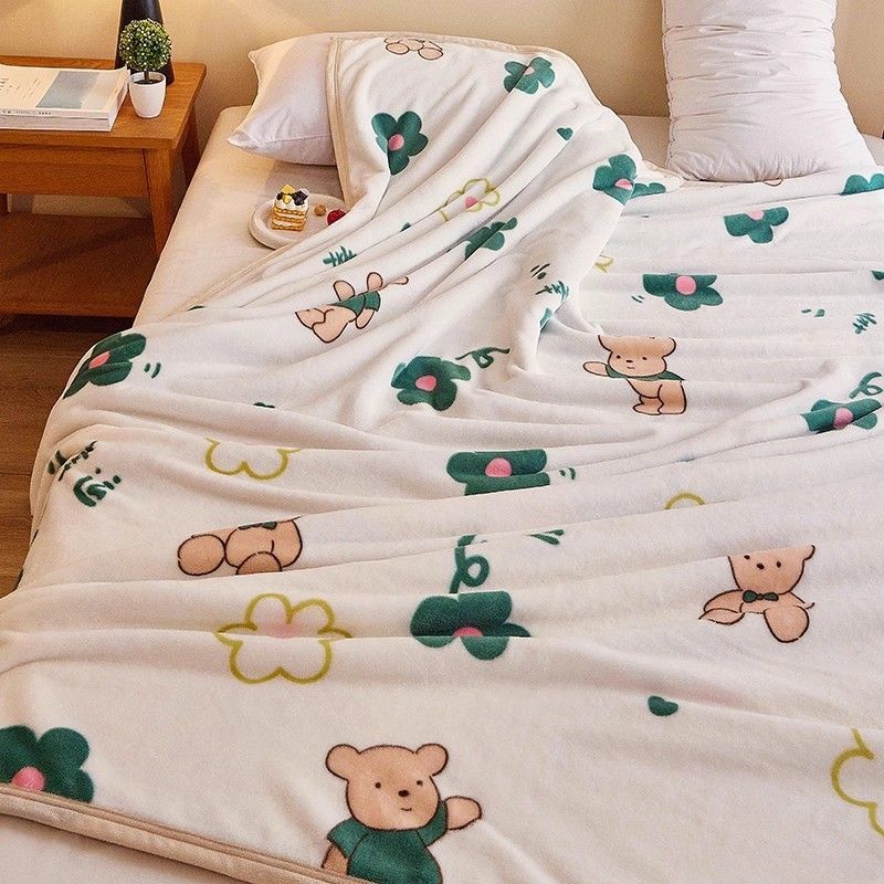 Dual lados leche mantas de lana de coral brida gruesa mantas de lana de invierno mantas de siesta de oficina mantas de invierno