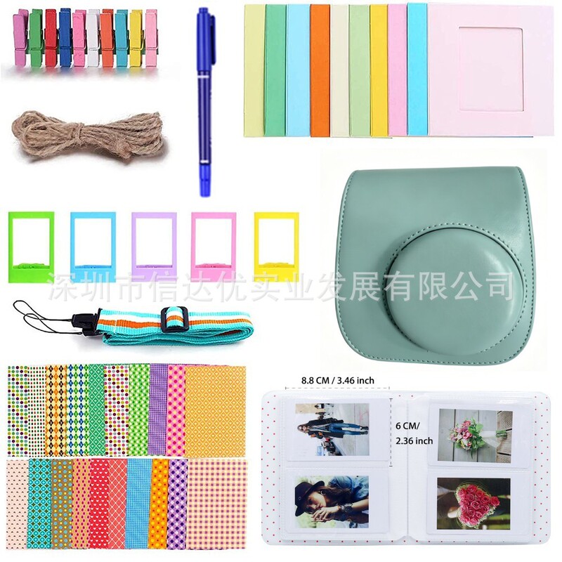 Suitable for Fuji Instax Mini13 12 11 Camera Accessories Set 8-in-1 Universal Camera Bag