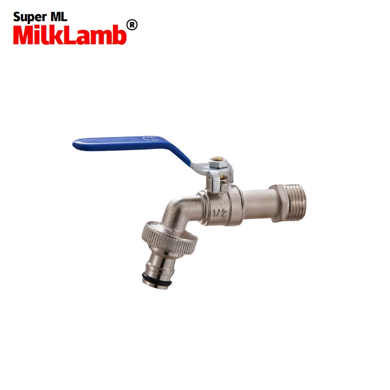 Трансграничный эксклюзив для 1/2x3/4 цинкового сплава водяная соска, ремень, бесцветная крышка кран [синий]