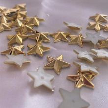 厂家销售塑料电镀五角星样服装包类鞋类用配铆钉鞋钉类饰品配件