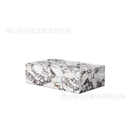 宝格丽茶几岩板茶几法式复古家用客厅北欧岩板茶几边几角几组合