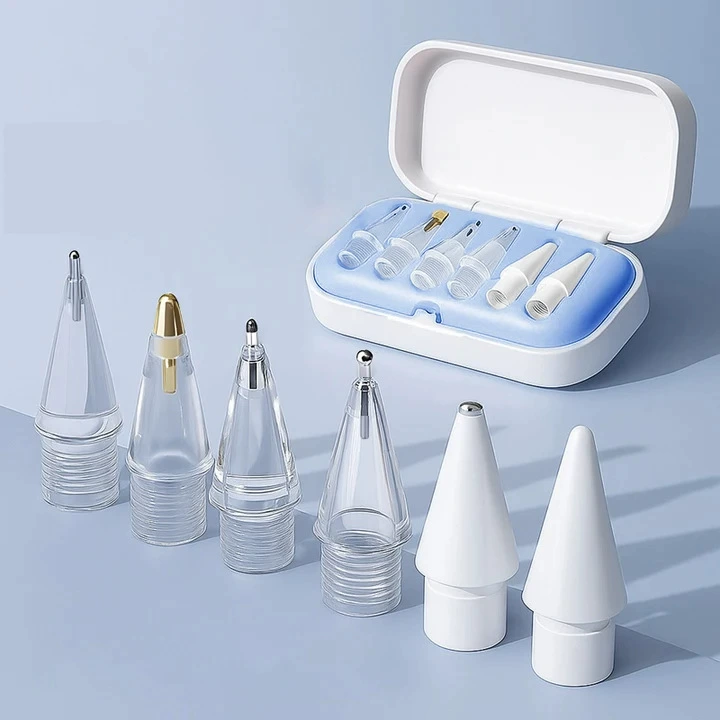 Replacement Pen Tips (Apple Pencil) — Multi-Size Adapter Set with Storage Box, 2.0–3.5 mm