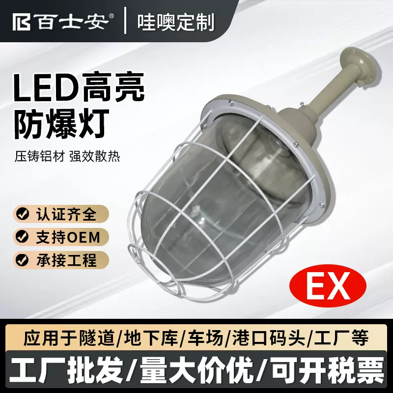 LED球型防爆灯工厂房车间照明灯仓库灯隔爆型灯加油站高亮LED灯