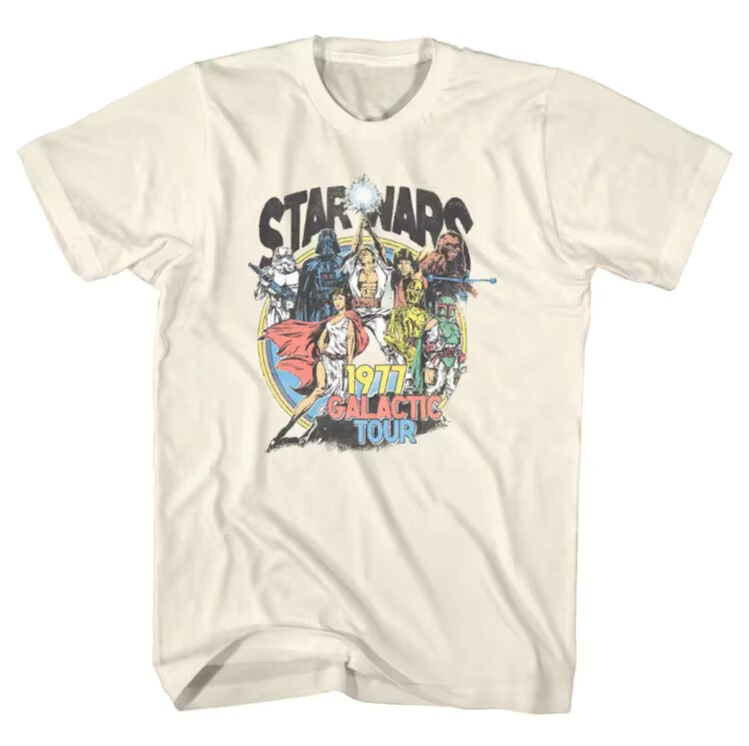 European Size Star Wars Merchandise New Print Street Style Unisex Short-Sleeve Loose and Comfortable T-Shirt European Size Star Wars Merchandise New Print Street Style Unisex Short-Sleeve Loose and Comfortable T-Shirt