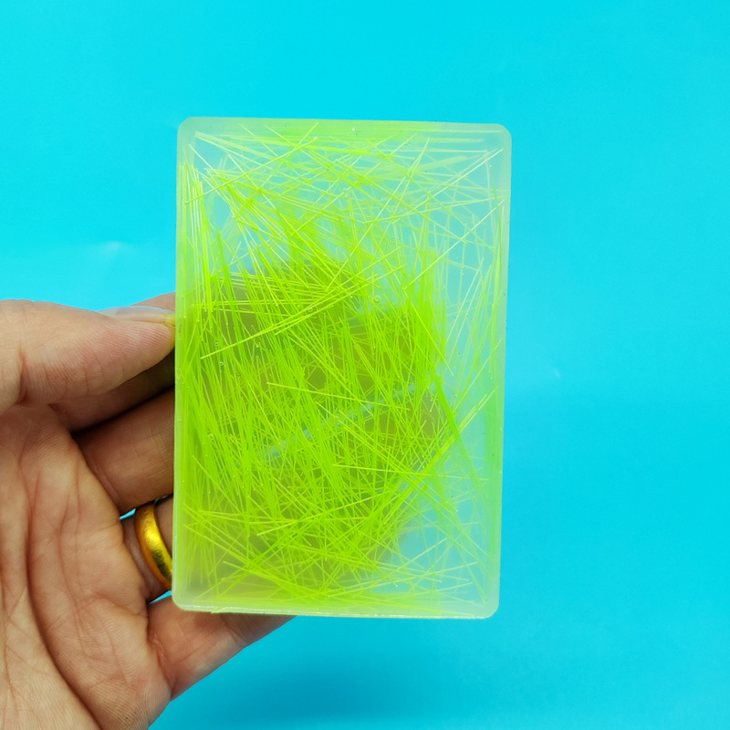 Rectangular thin line (light green) 9*6CM