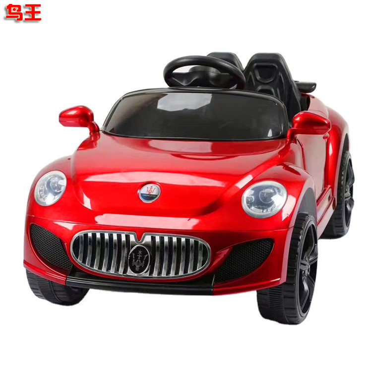 High quality electric plastic children's toy car ride four-wheel suspension car Children's electric car