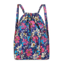 新款大容量折叠背包旅行轻便收纳包束口篮球包抽绳背包超市购物包