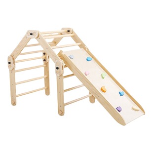 Children's Sensory Training Equipment Indoor Early Education Kindergarten Triangle Ladder Slide Small A-Frame Foldableing Climbing Frame