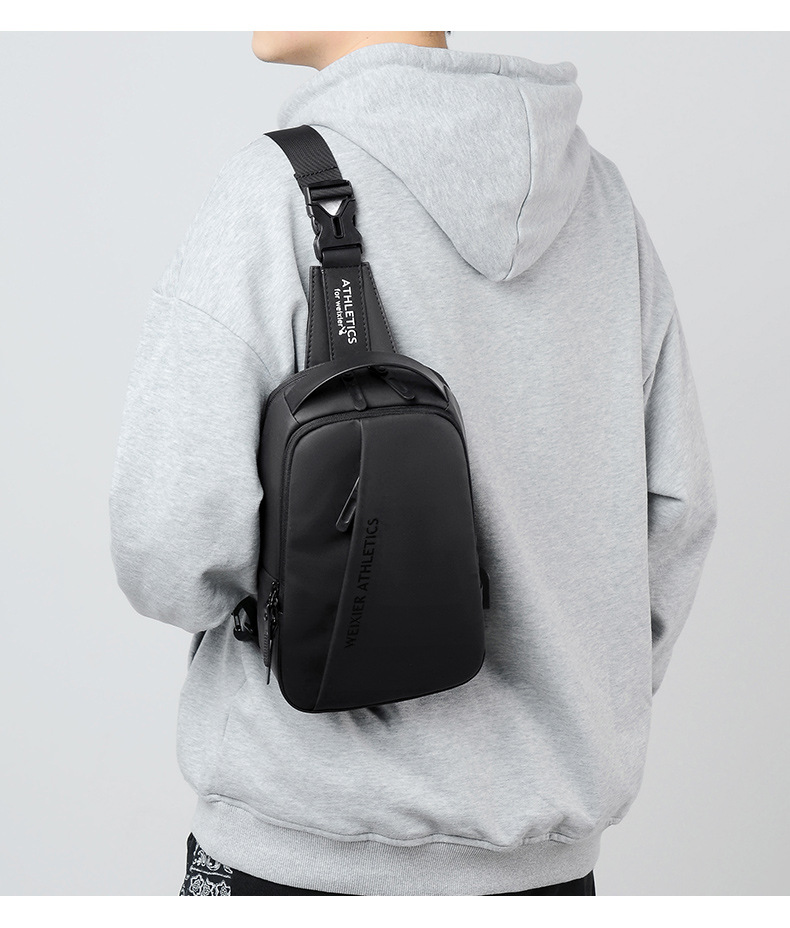 Petit sac à dos multifonctionnel à une épaule pour hommes, sac à bandoulière de sport de loisirs_voghion.com