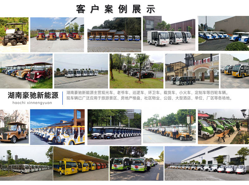 6 electric golf cart scenic spot scooter electric self-driving tour car battery four-wheel car pictures and manufacturers