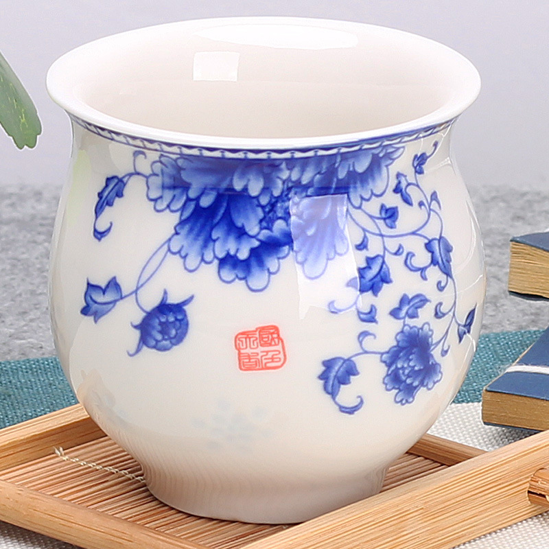 싱글 찻잔 - 더블 레이어 리치 모란