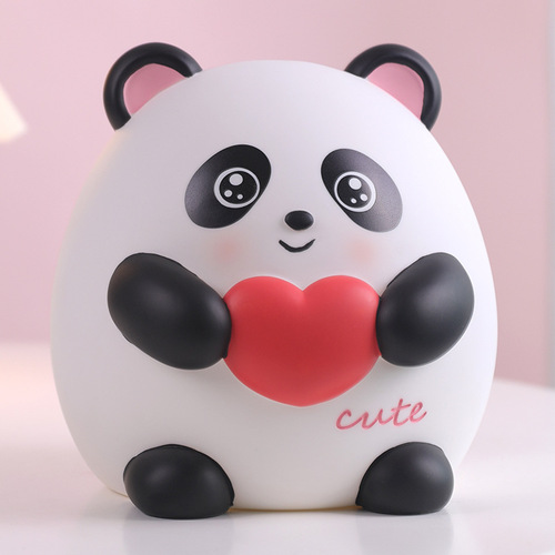 Children's piggy bank new style cartoon panda birthday gift for students to save money and save removable anti-fall piggy bank