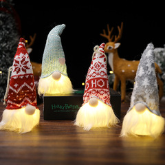 クリスマス森人発光ペンダントクリスマスツリー発光ペンダントクリスマス布芸無顔人形人形ペンダント
