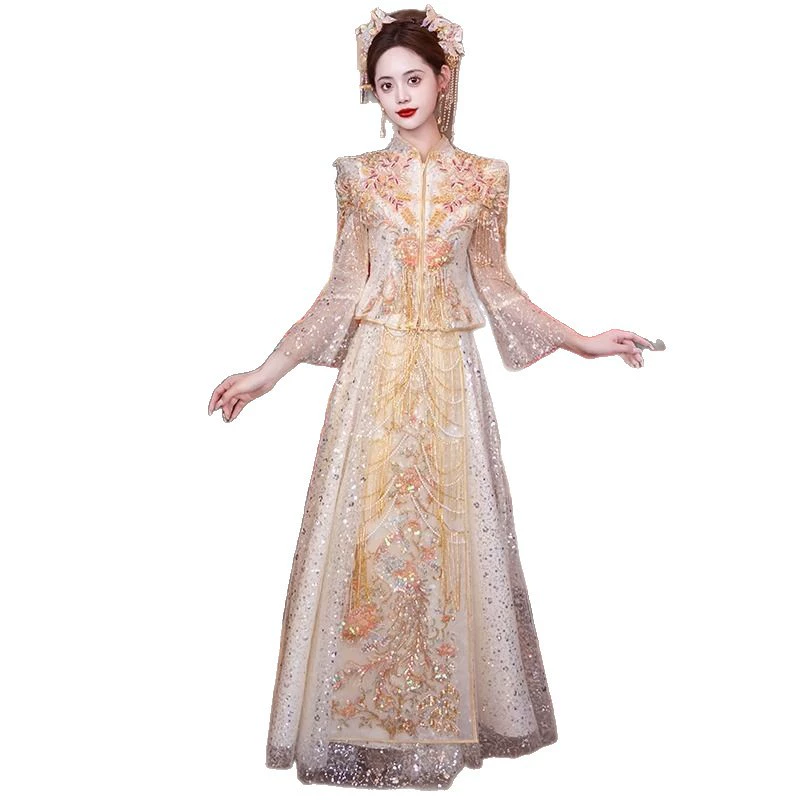 Spring suhe traditional wedding dress, for teenagers