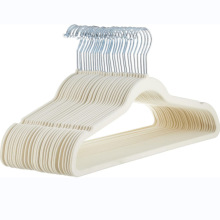 儿童衣架植绒西装衣架毛毡成人衣架节省空间服装西装上衣领带衬衫