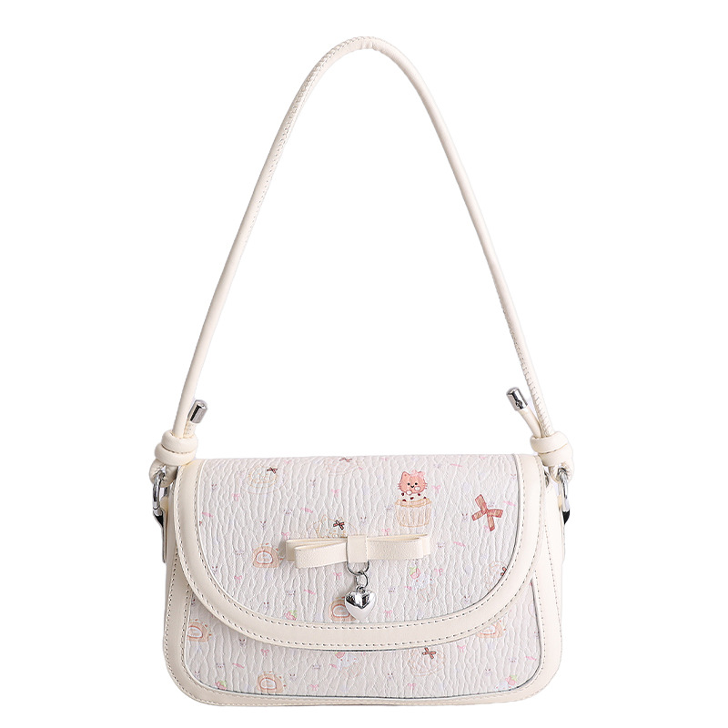 Nicho de diseño lindo impresión silla 2026 nuevo estilo coreano de mujer bolso de hombro diario bolso pequeño de moda