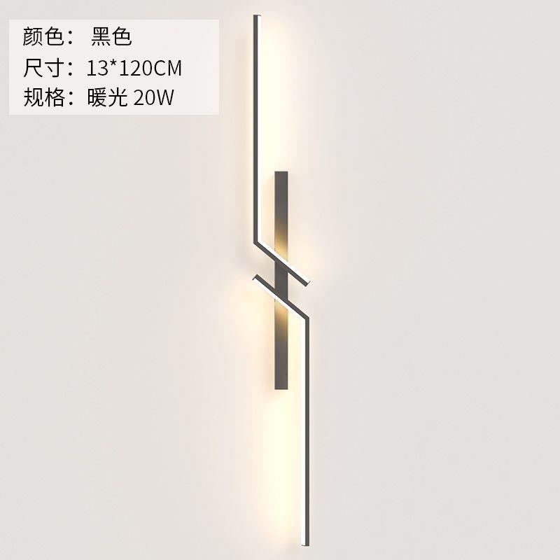 Luz simple moderna rejilla de lujo sala de estar TV lámpara de pared de fondo minimalista tira red creativa dormitorio lámpara de noche