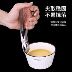 Stainless steel anti-scald bowl holder, kitchen tray, home kitchen plate holder, anti-slip steamer plate clamp
