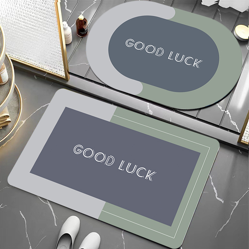 simple esterilla antideslizante de absorción de agua esterilla de suelo de baño esterilla de suelo de baño esterilla de suelo antideslizante de color sólido