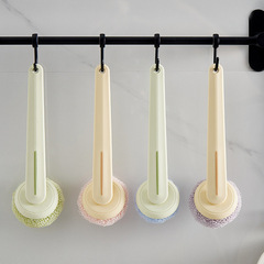 Kitchen nano cleaning ball pot brush stove top sink long handle pot washing brush brushing dishes washing dishes non-stick oil sponge brush