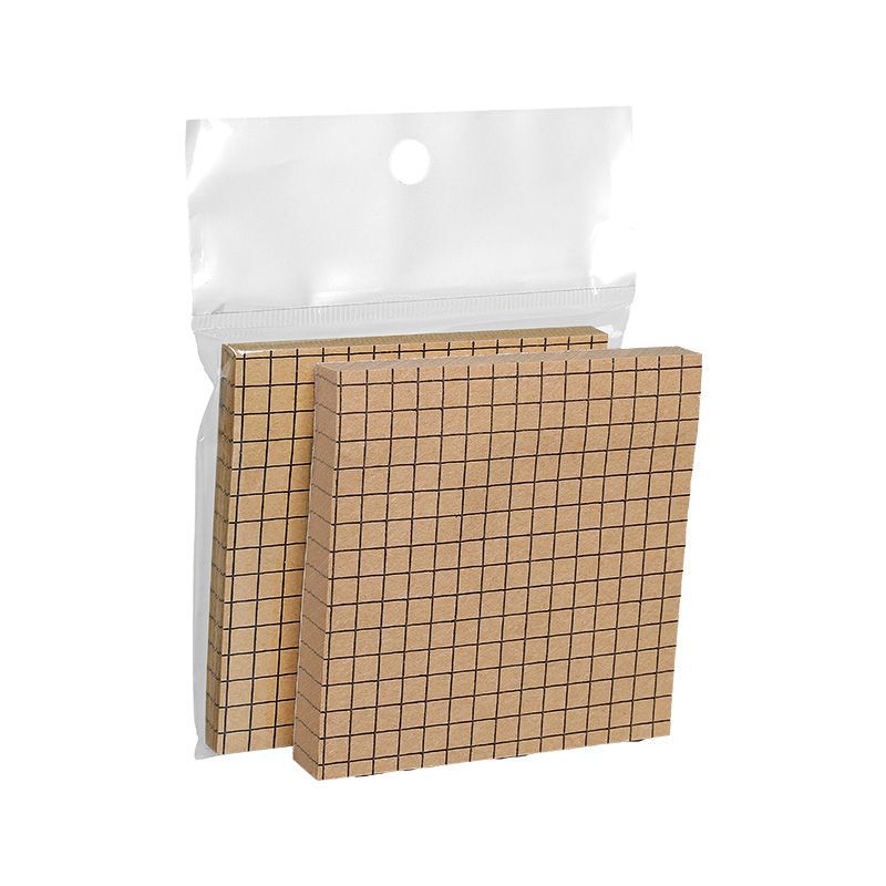 Notas adhesivas de papel kraft creativo, líneas horizontales simples, cualquier publicación, notas de recompensa para estudiantes, se puede rasgar, pegatinas de N veces, papelería